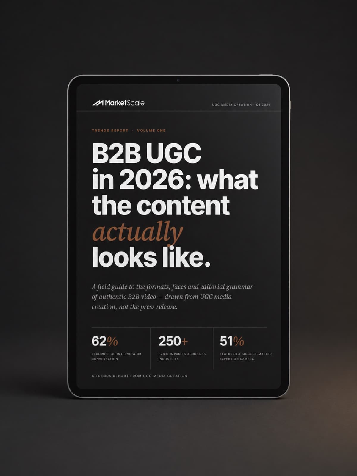 B2B UGC in 2026 trends report cover