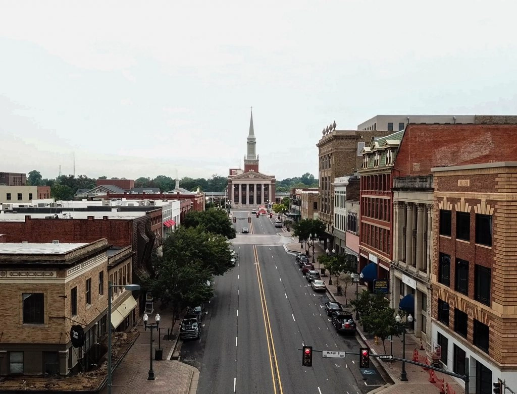 Main Street, Downtown Shreveport, Businesses, Coffee Shop.