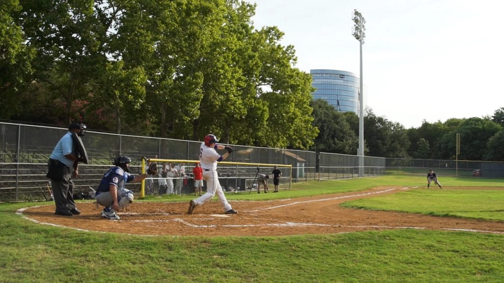 Reverchon Park, Baseball, Game.