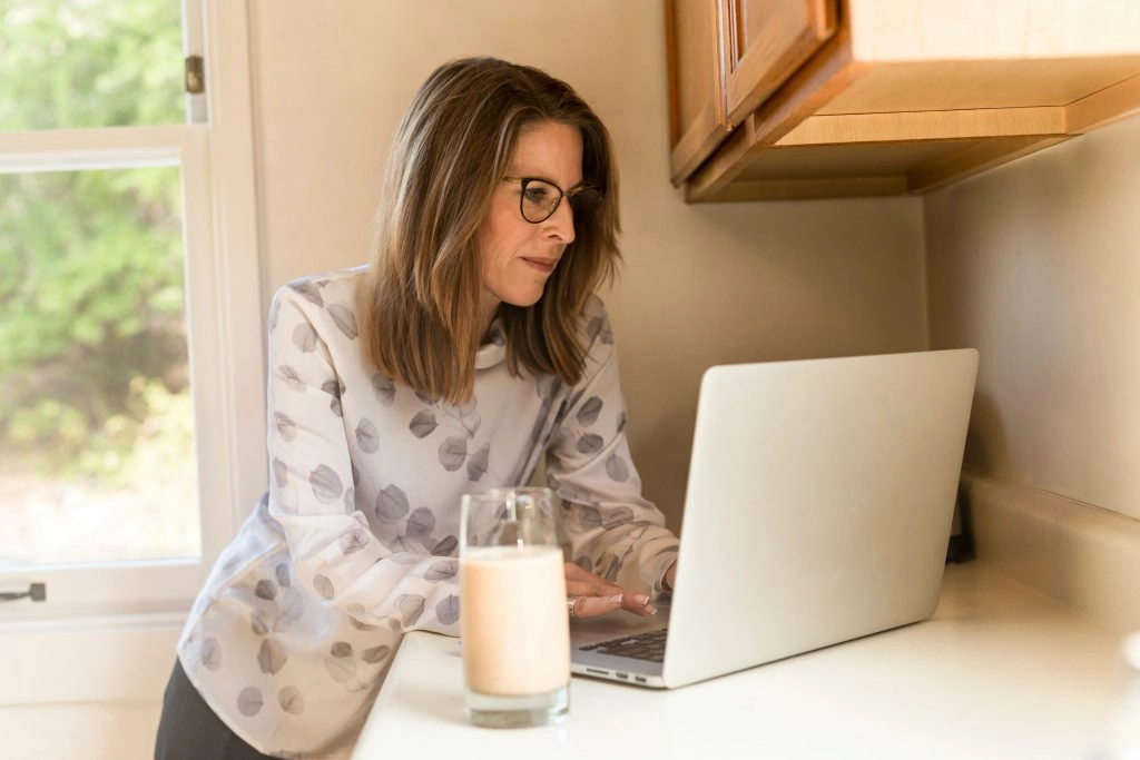 Woman Working Remotely