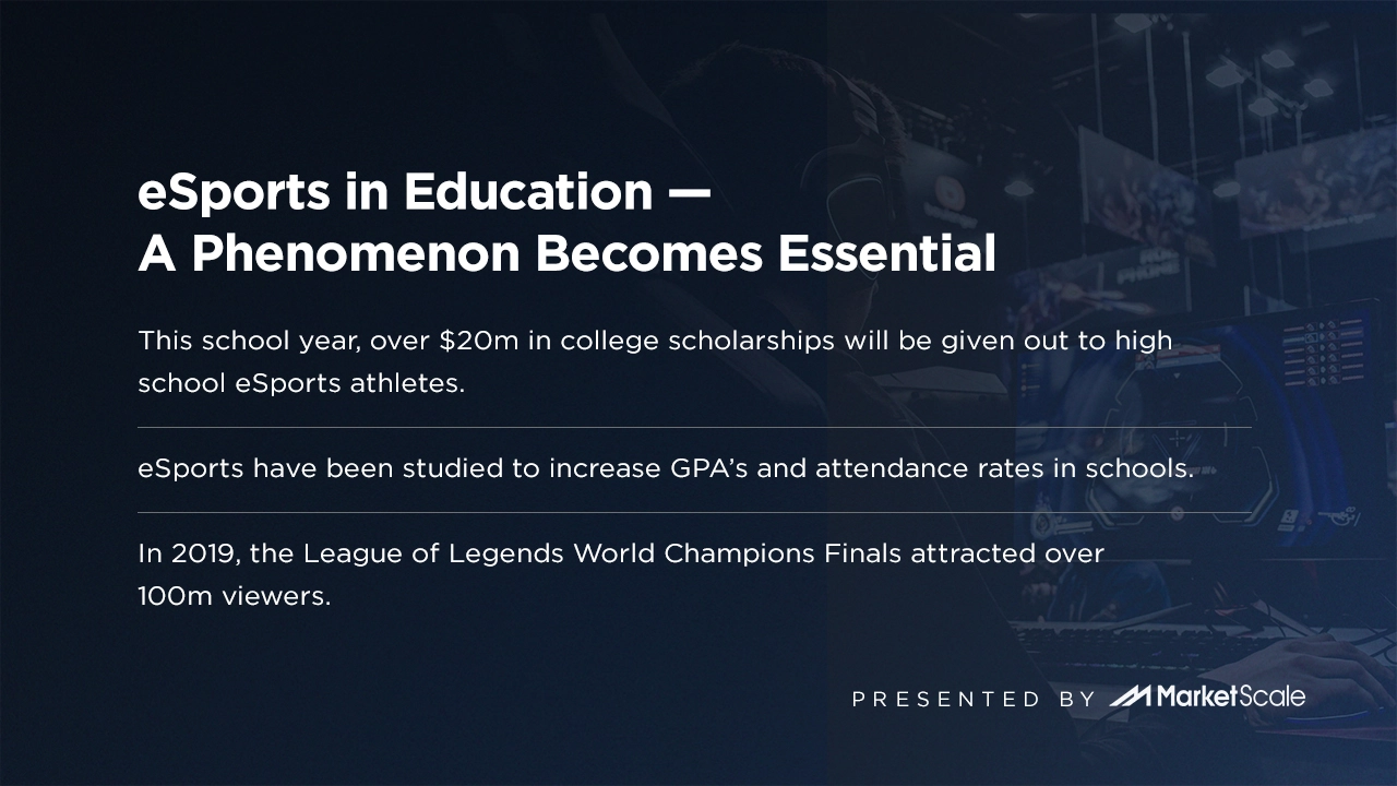 ESports In Education—A Phenomenon Becomes Essential