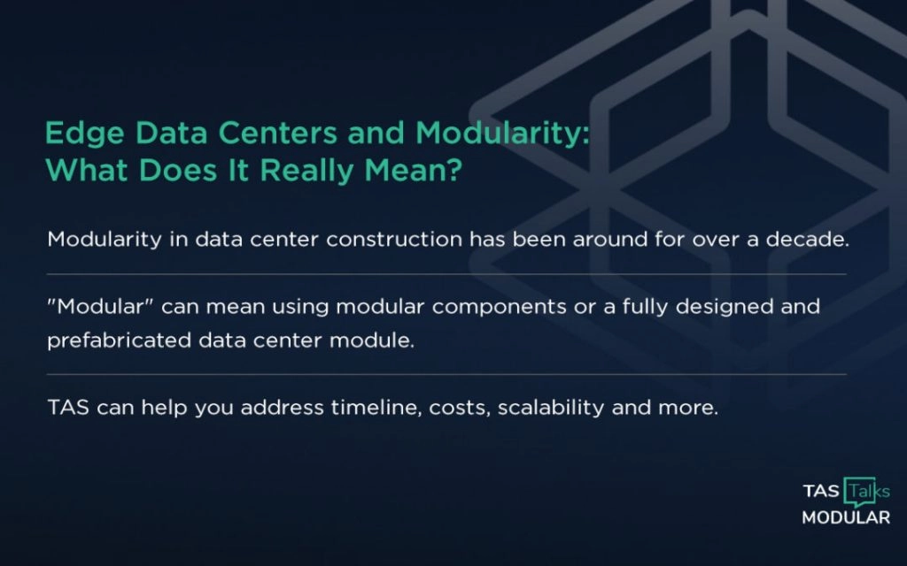 How to Create Modularity in Data Centers