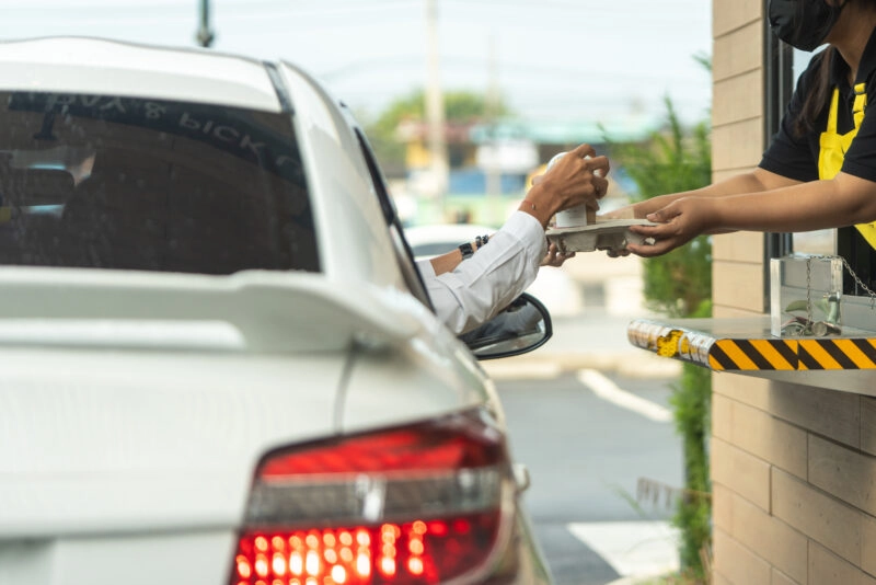 Drive-thru average wait time