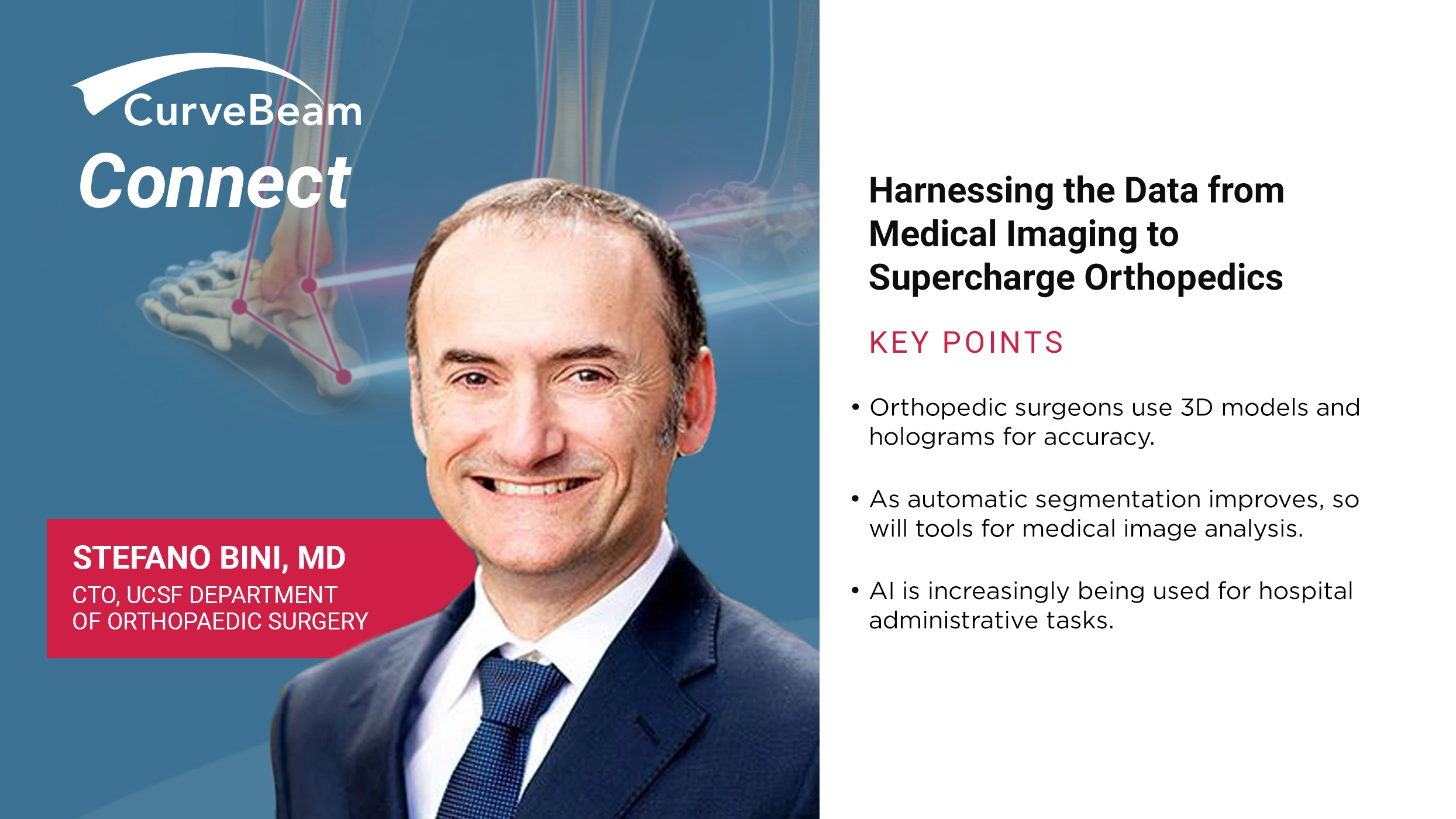 CurveBeam Connect Harnessing the Data from Medical Imaging to