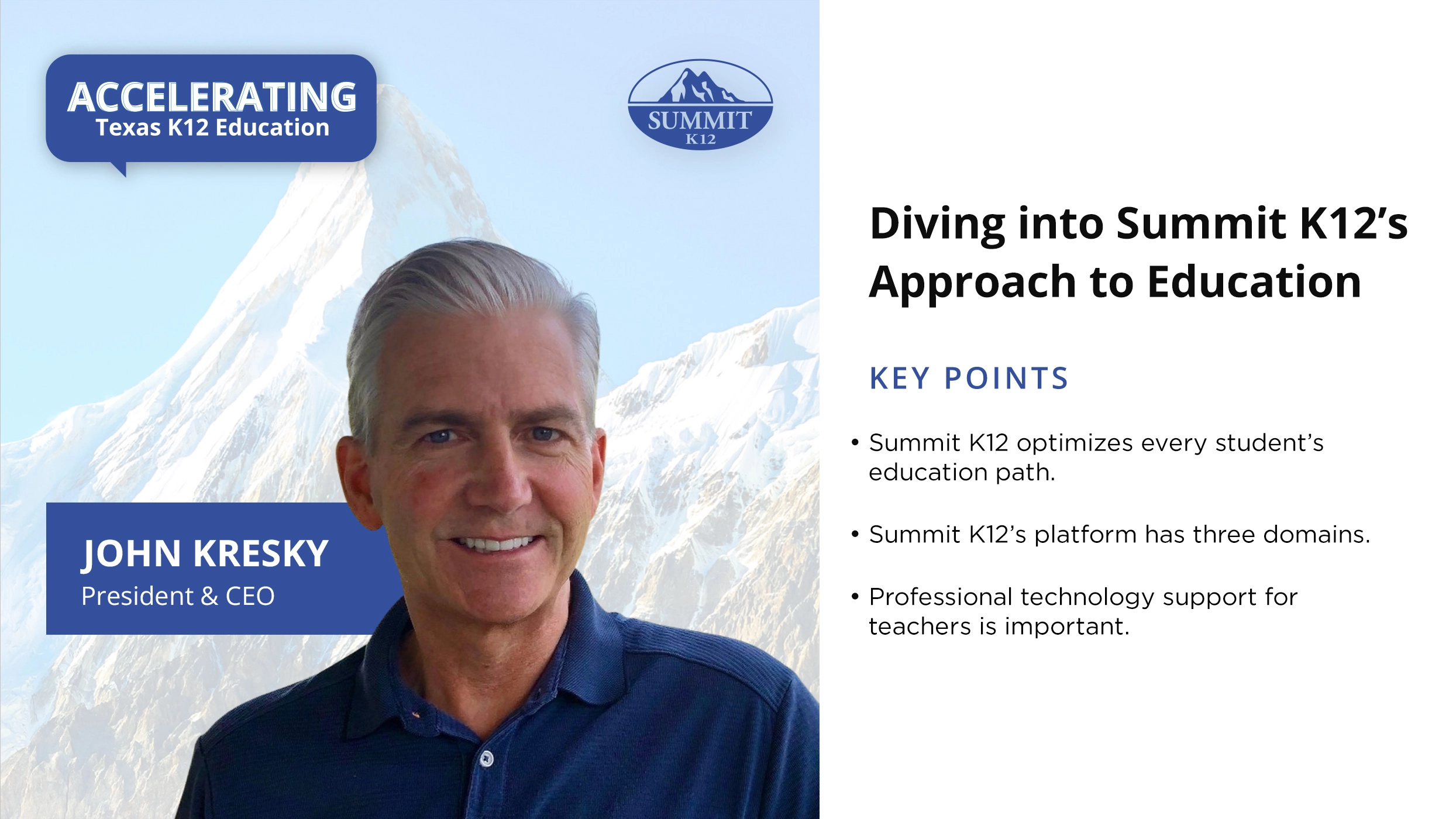 Accelerating Texas K12 Education from Summit K12 Education