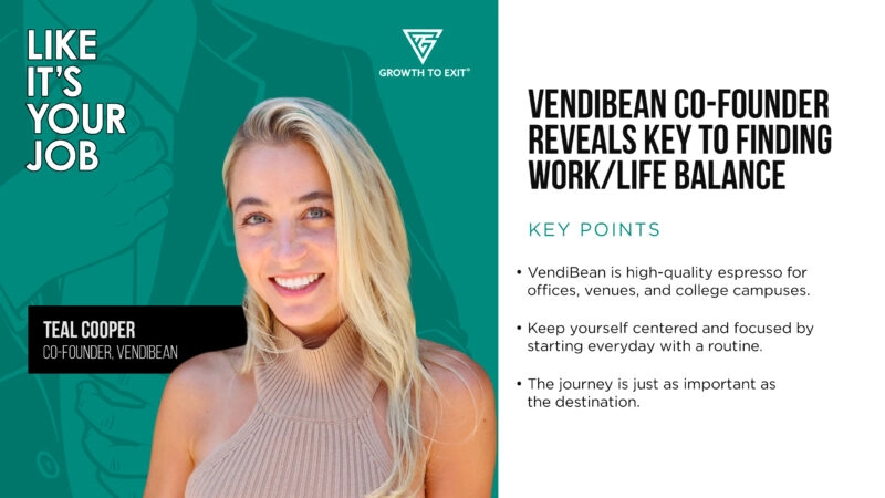VendiBean Co-Founder Reveals Key to Finding Work/Life Balance
