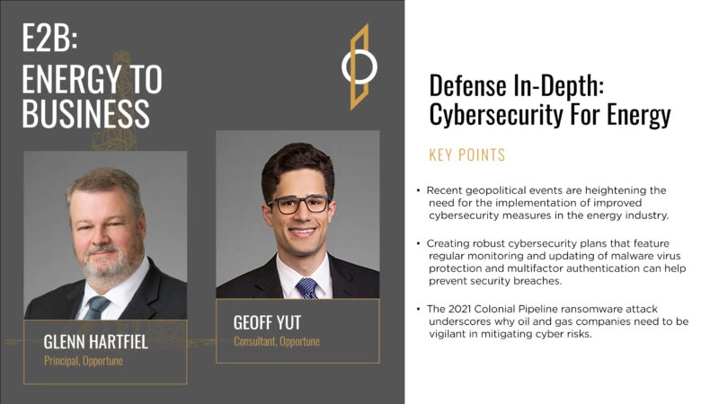Defense In-Depth: Cybersecurity For Energy