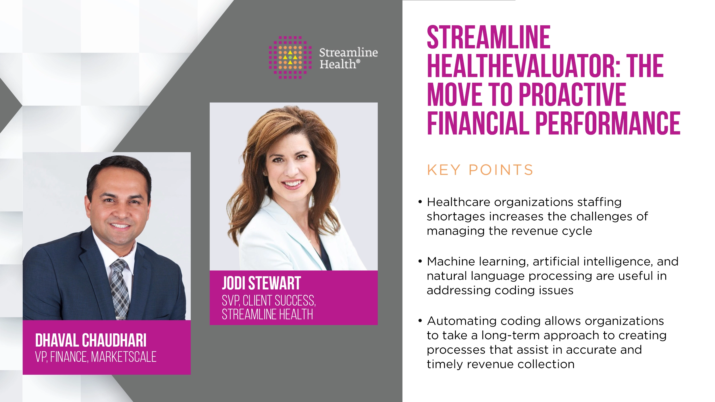 Streamline Health eValuator: The Move to Proactive Financial Performance Improvement