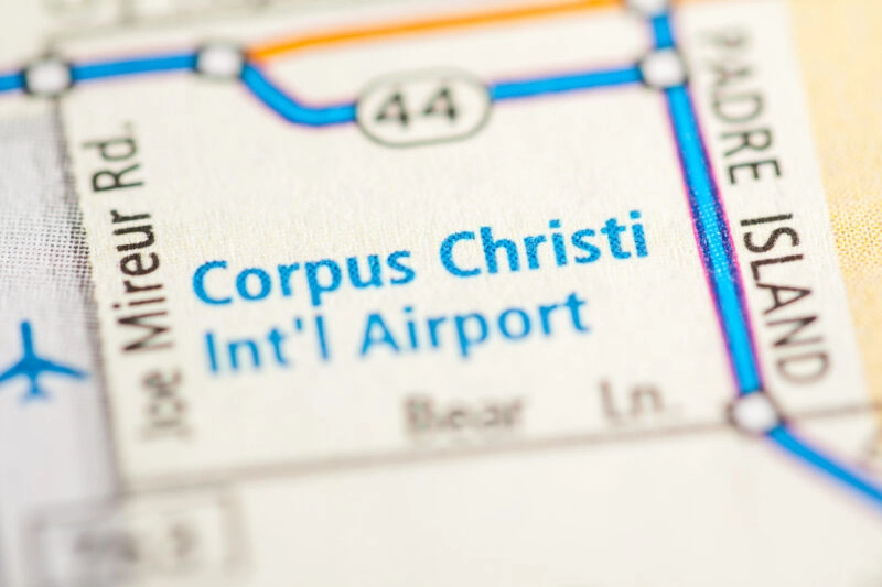 corpus christi airport map