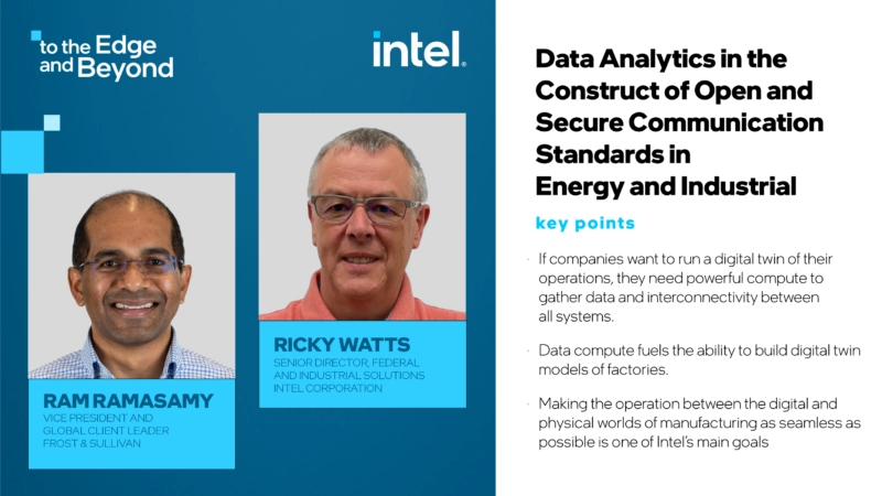 Data Analytics in the Construct of Open and Secure Communication Standards in Energy and Industrial