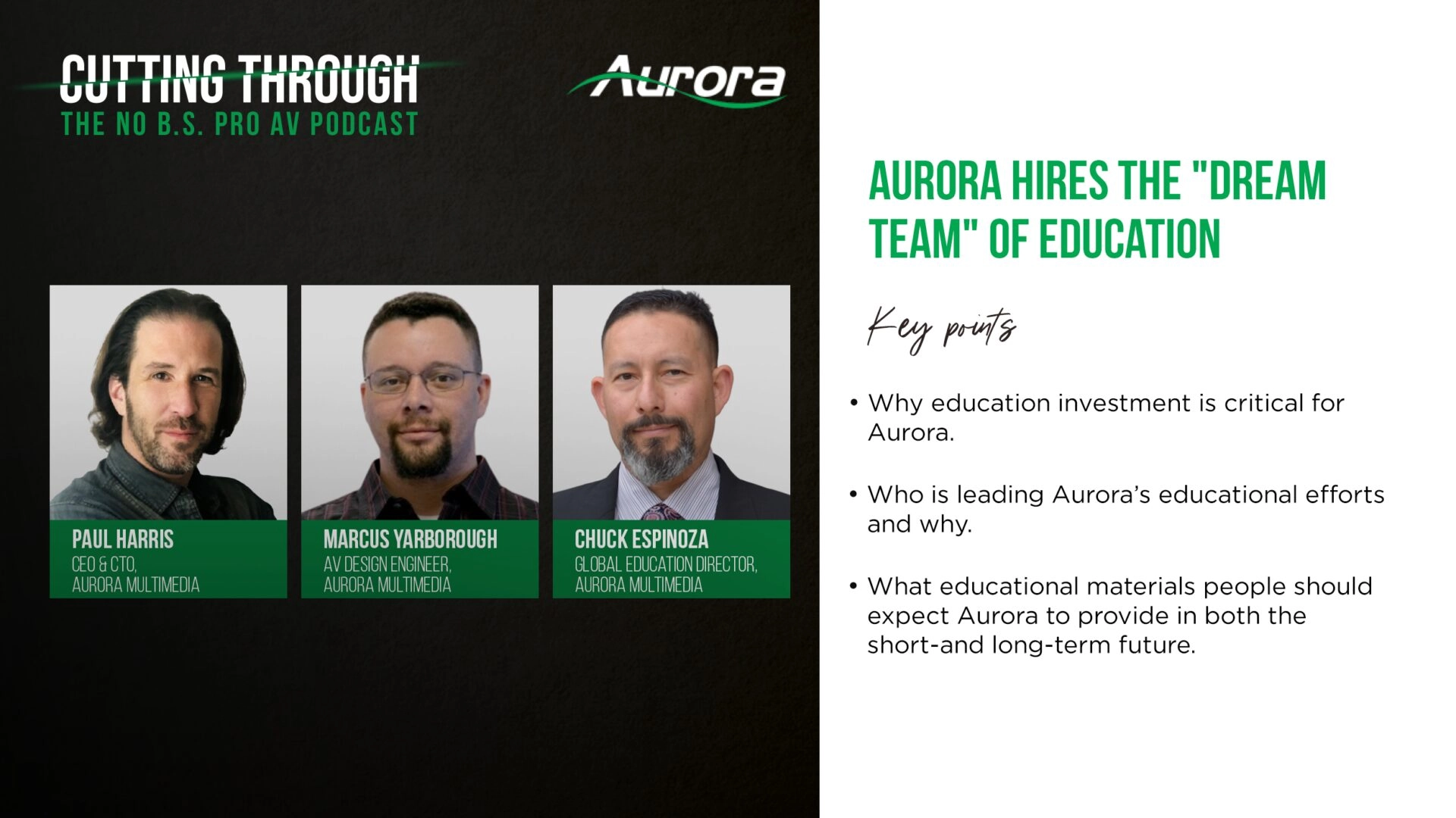 Aurora Hires the “Dream Team” of Education
