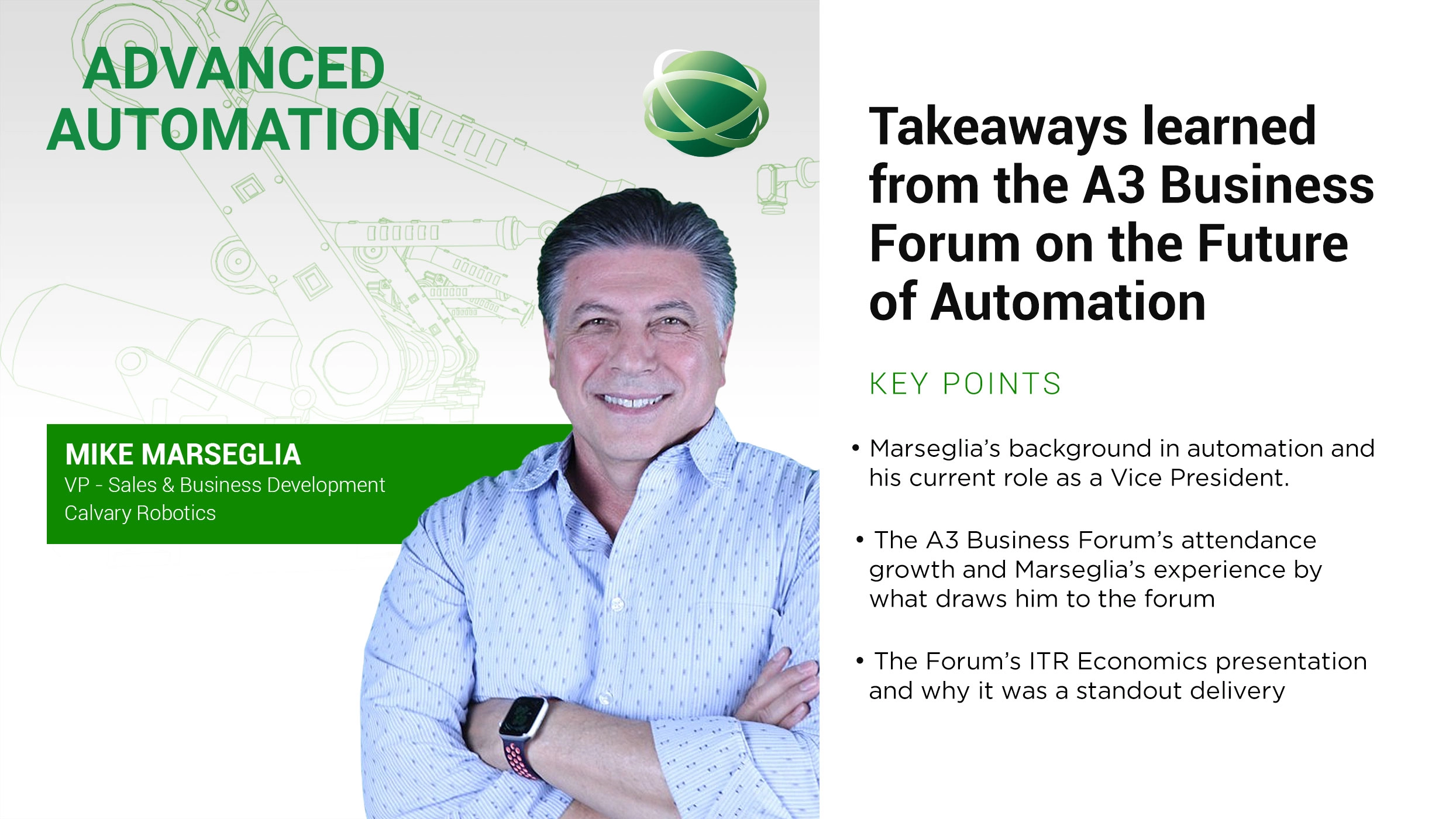 Takeaways Learned from the A3 Business Forum on Future of Automation