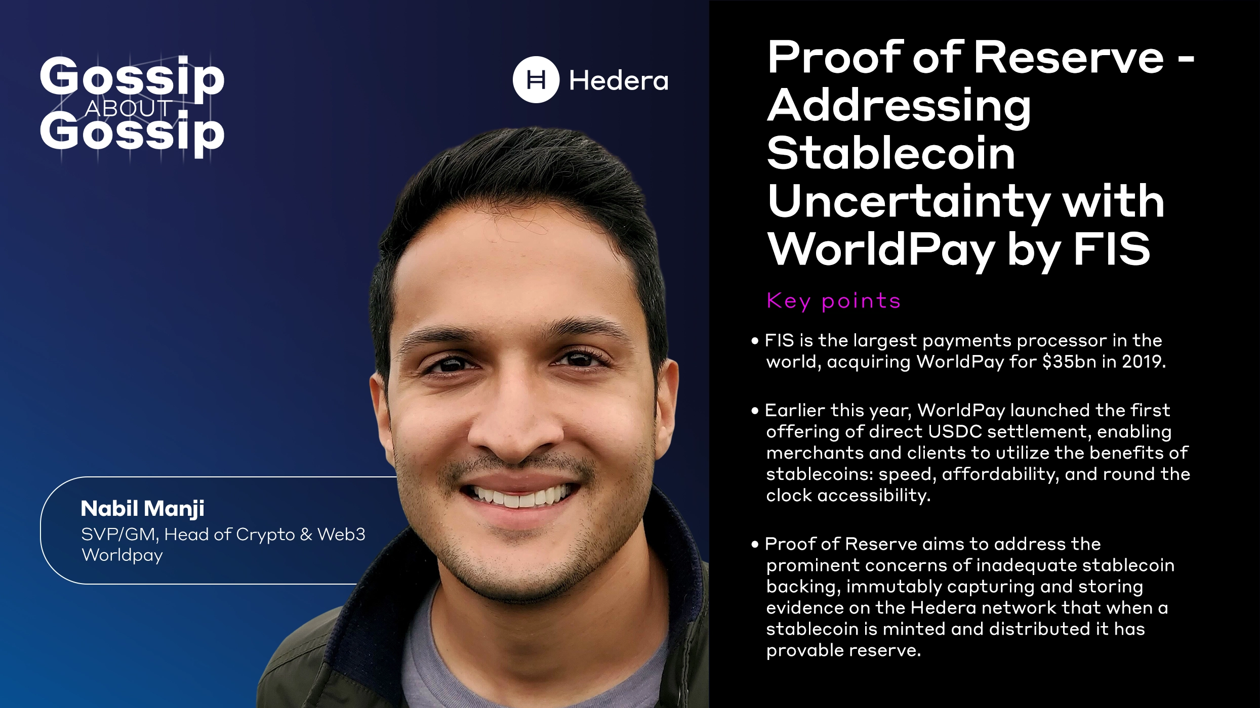 Gossip About Gossip: Proof of Reserve - Addressing Stablecoin Uncertainty  with WorldPay by FIS