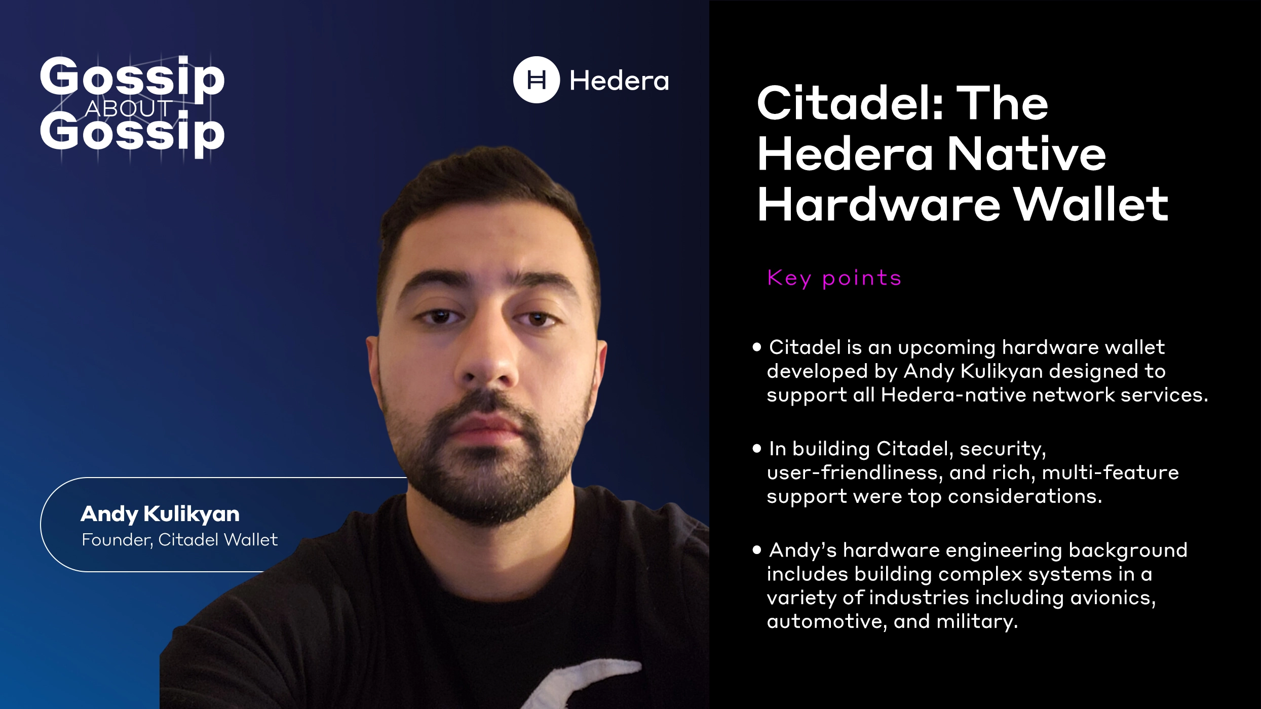 Citadel The Hedera Native Hardware Wallet MarketScale