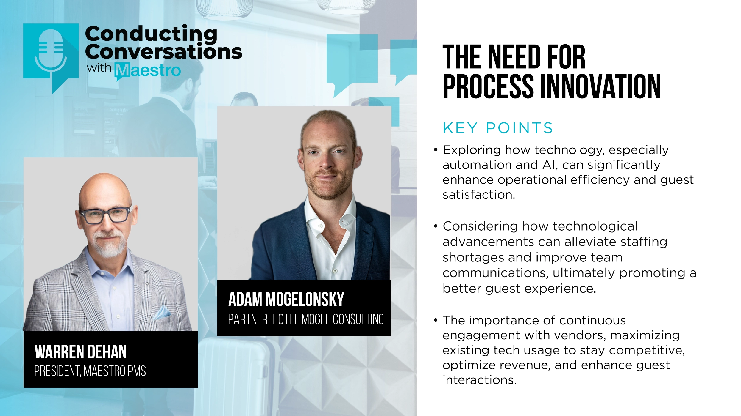 The Need for Process Innovation in Hospitality
