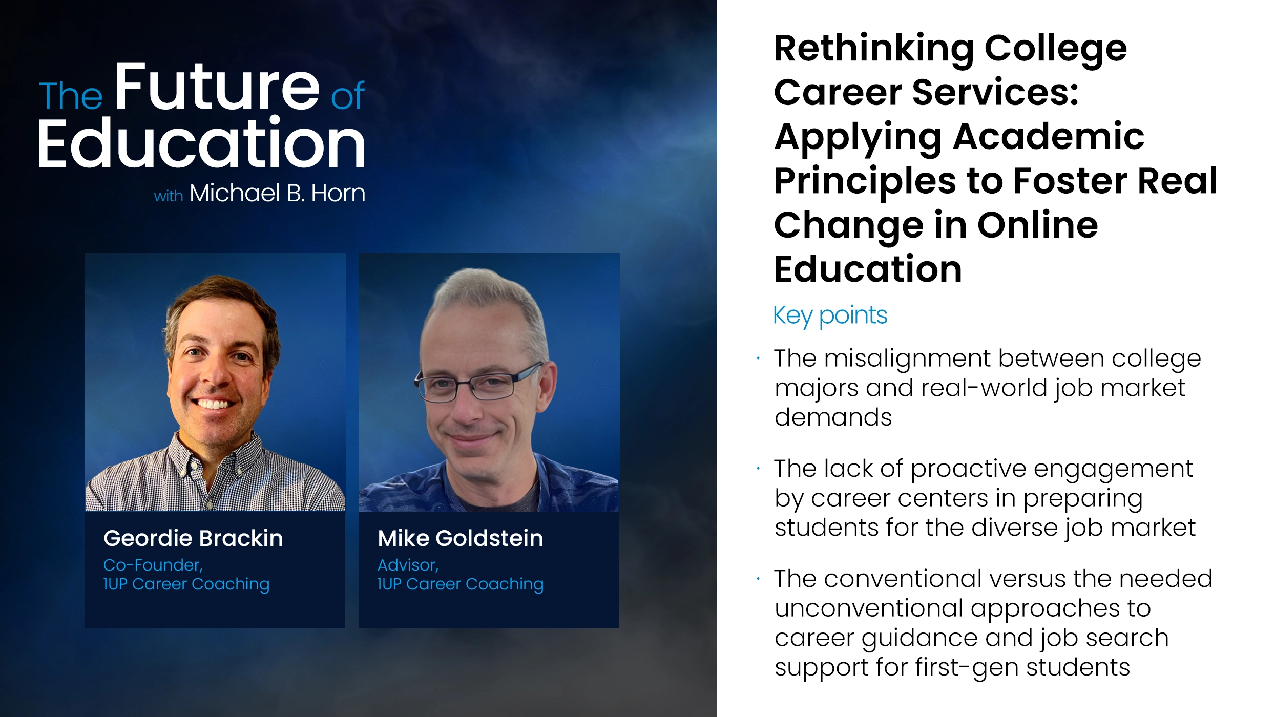 Rethinking College Career Services: Applying Academic Principles to Foster Real Change in Online Education