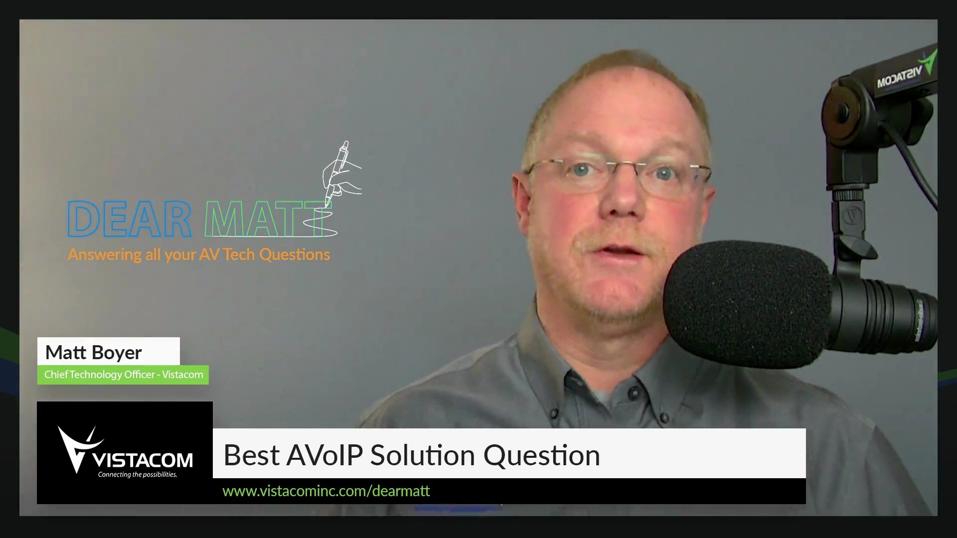 Dear Matt: What is the Best AVoIP Solution?