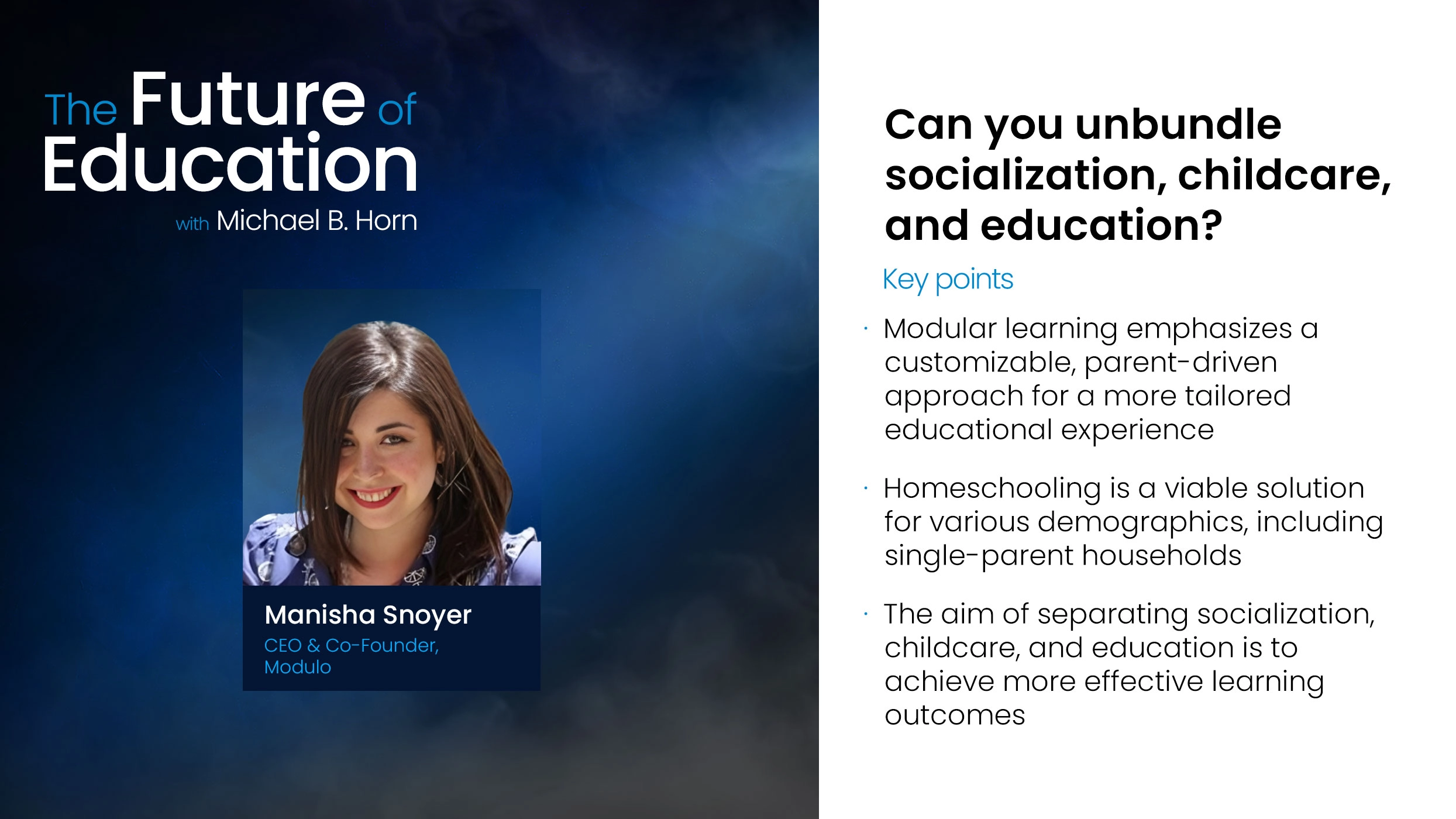 Can You Unbundle Socialization, Childcare, and Education?