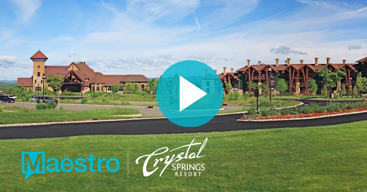 Crystal Springs Resort Re-engages Maestro PMS’ All-In-One Multi-Property Solution to Boost Hotel and Spa Operations