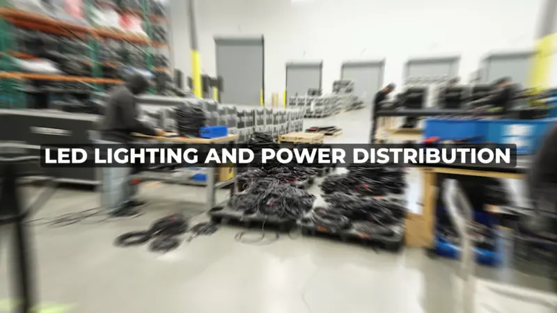led lighting and power distribution