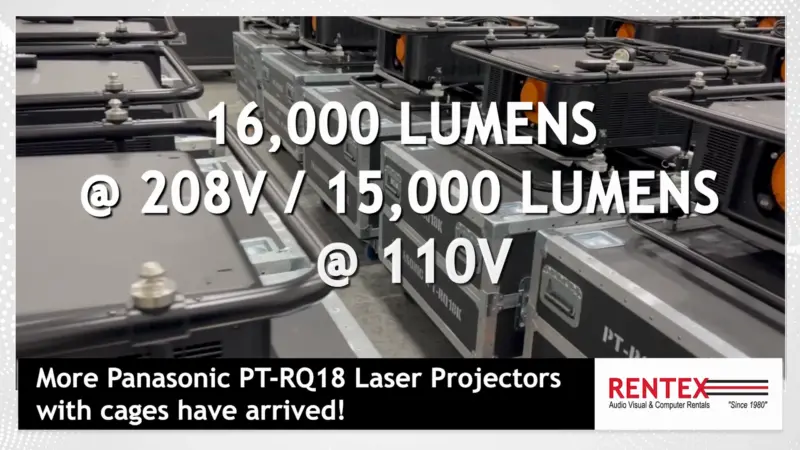 panasonic pt-rq18 laser projectors