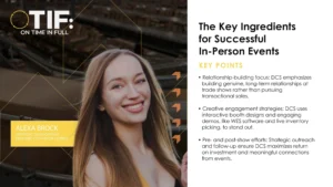 The Key Ingredients for Successful In-Person Events