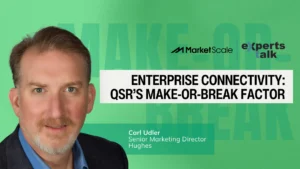 Experts Talk graphic, Carl Udler on QSR connectivity